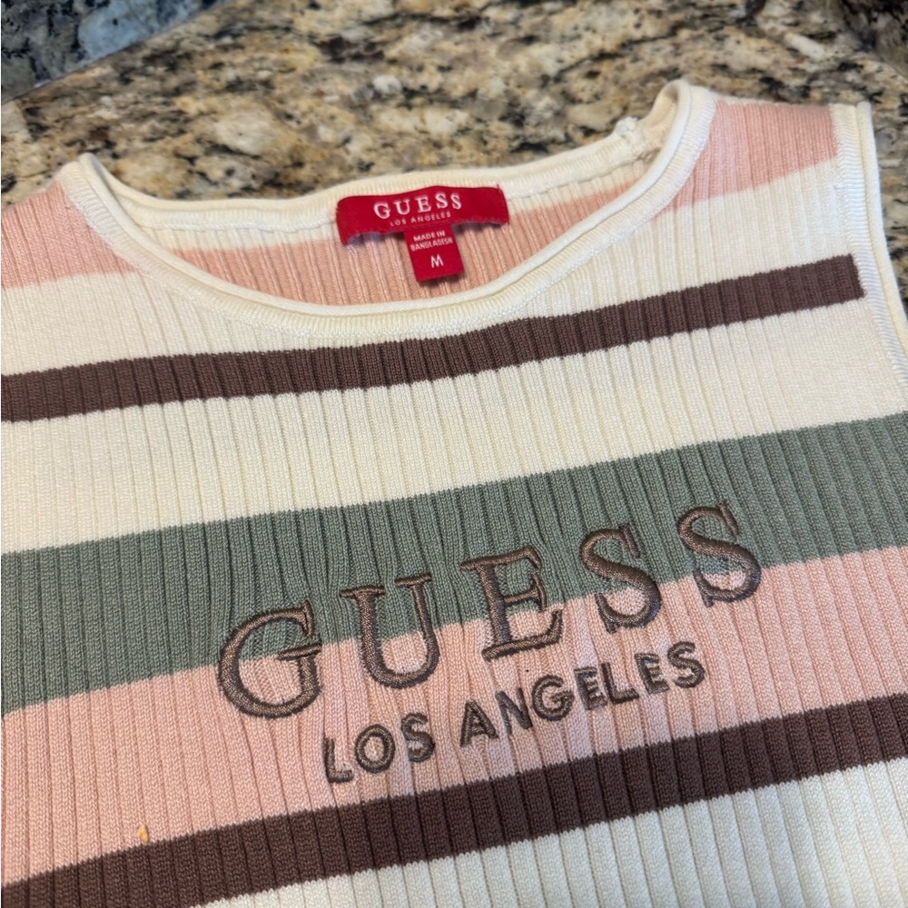 Guess Striped Sleeveless Top